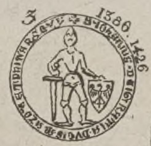 J. Lelewel, Polska dzieje i rzeczy jej, t. 4, Poznań 1856,  tabl. [z pieczęciami] nr 3.