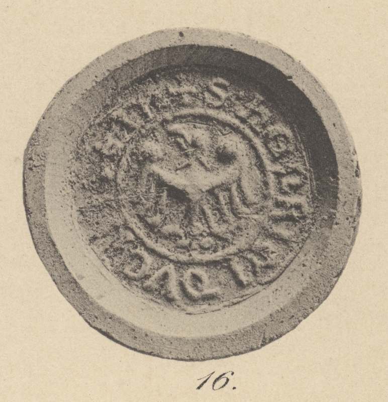 Henryk V Gruby, książę legnicki, contrasigillum I. Opis Paula Pfotenhauera z 1879 r.