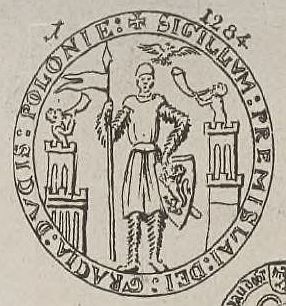 Przemysł II, książę wielkopolski, pieczęć piesza I. Opis Joachima Lelewla z [1827] 1856 r.