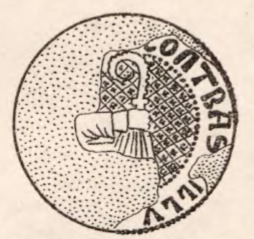 Pelplin, klasztor cystersów, pieczęć symboliczna. Opis Bernharda Engela z 1902 r.