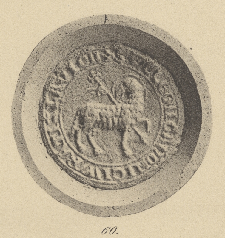 Milejus, kanonik wrocławski, archidiakon głogowski, pieczęć symboliczna. Opis Paula Pfotenhauera z 1897 r.