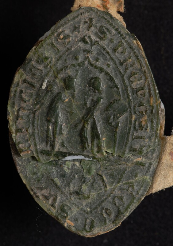 Zwierzyniec [Kraków], prepozyt klasztoru premonstrantek [norbertanek], pieczęć kultowa II. Odcisk z Archiwum Narodowego w Krakowie z 1372 r.