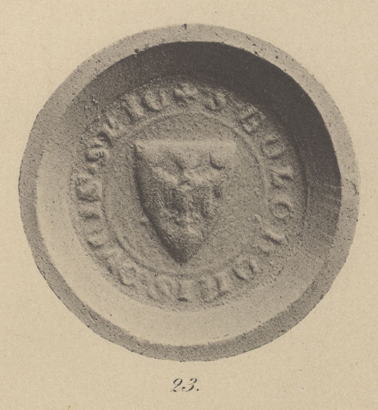 Bolko I Surowy, książę jaworski i świdnicki, contrasigillum II. Opis Paula Pfotenhauera z 1879 r.