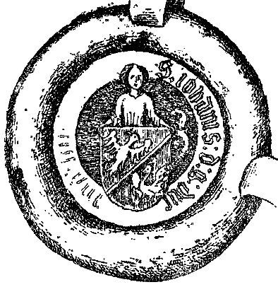 Janusz II płocki, książę mazowiecki, pieczęć herbowa. Opis Kazimierza Stronczyńskiego z 1888 r.