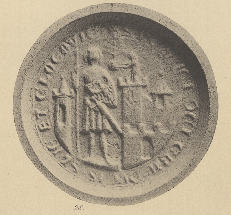 Henryk I (III), książę głogowski i poznański [wielkopolski], pieczęć piesza I. Opis Paula Pfotenhauera z 1879 r.