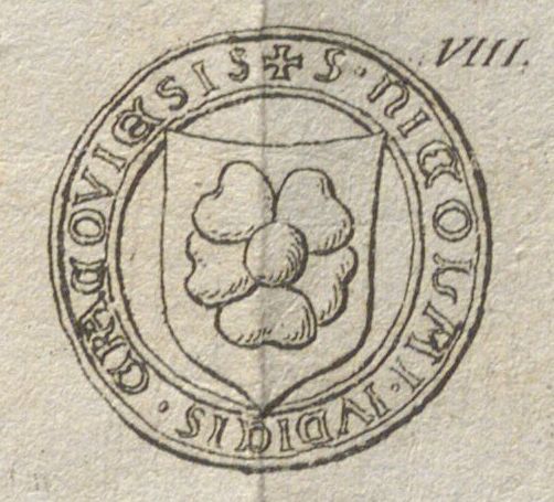 Mikołaj [h. Poraj], sędzia ziemski krakowski, pieczęć herbowa I. lustracja z pracy Joachima Lelewela z 1822 r.