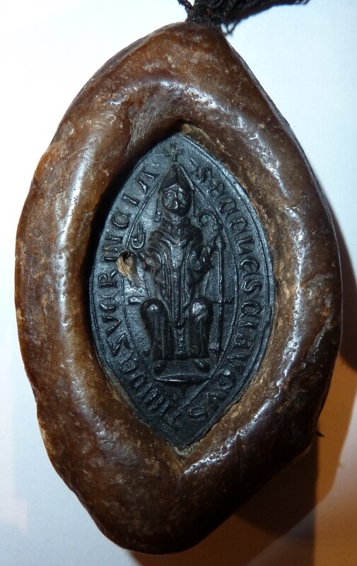 Zwierzyniec [Kraków], klasztor premonstrantek [norbertanek], pieczęć hagiograficzna II. Odcisk z Archiwum Narodowego w Krakowie z 1481 r.