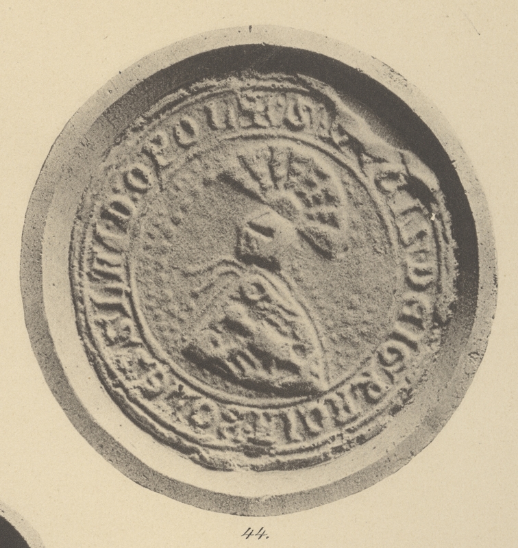 Bolesław I, książę opolski, pieczęć herbowa III. Opis Paula Pfotenhauera z 1879 r.