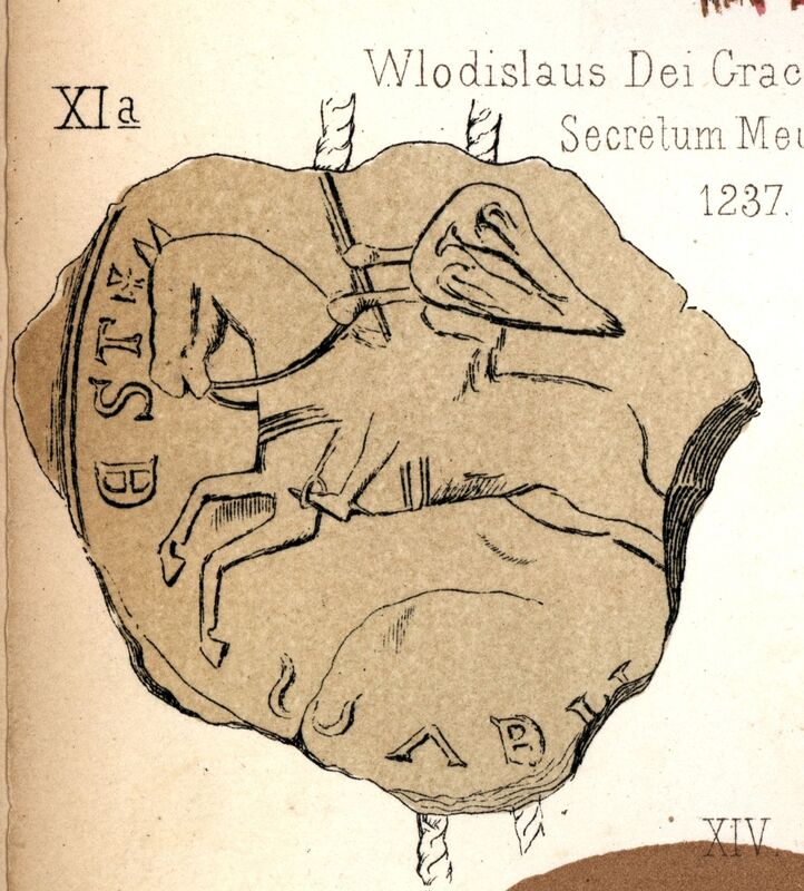 pieczęć konna II Władysława Laskonogiego, 1231.jpg