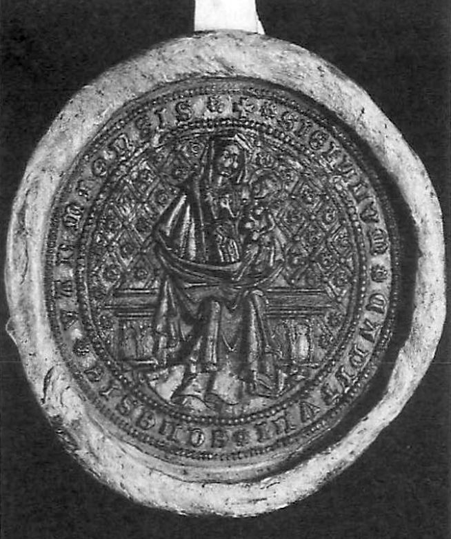 Frombork, kapituła katedralna [warmińska], pieczęć maryjna III. Opis Rainera Kahsnitza z 1994 r.