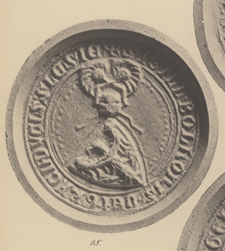 Bolko I Surowy, książę jaworski i lwówecki, pieczęć herbowa II. Opis Paula Pfotenhauera z 1879 r.