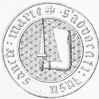 H. Cramer, Beschreibung der auf das vormalige Bisthum Pomesanien Bezug habenden Siegel und Wappen und deren Abbildung, w: Urkundenbuch des vormaligen Bisthums Pomesanien, bearb. von H. Cramer, Marienwerder 1885-1887, Taf. III, nr II.3.